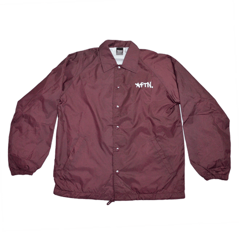 AFTN Coaches Jacket - Burgundy