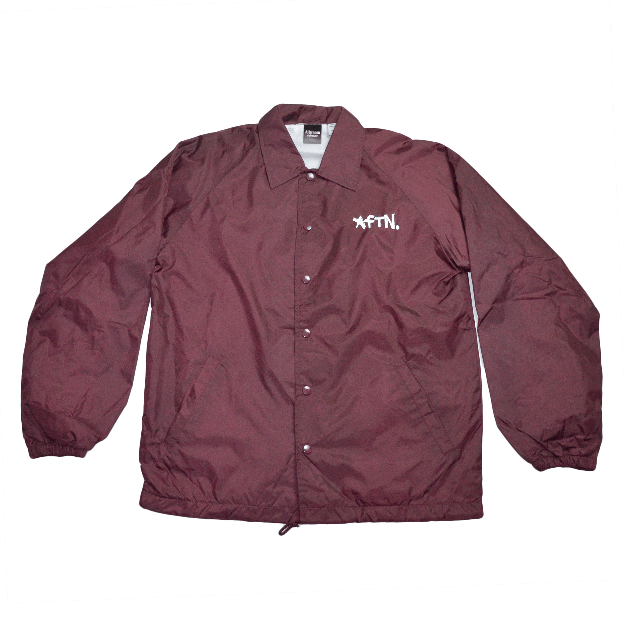 AFTN Coaches Jacket - Burgundy