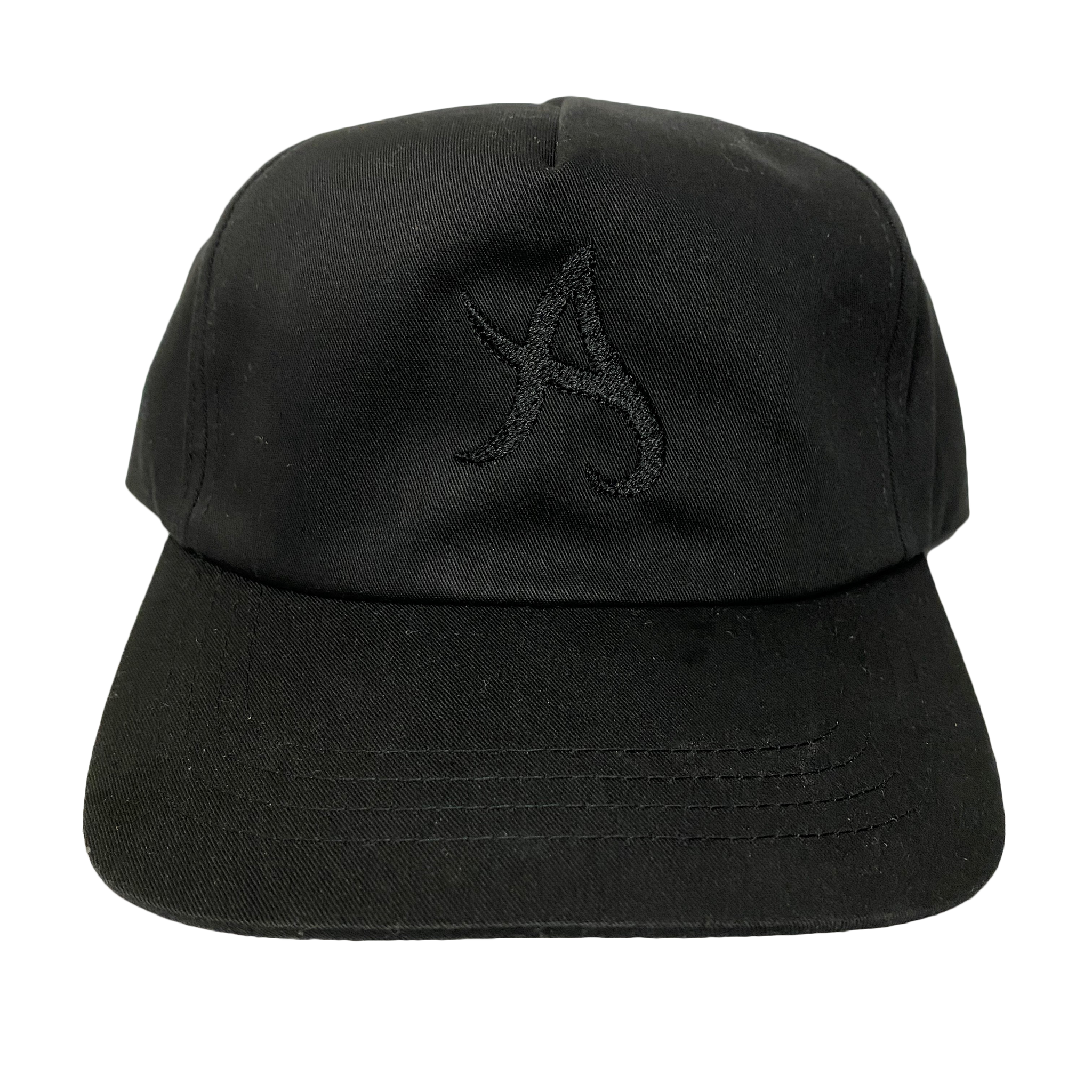 A Logo Unstructured 5-Panel Hat - Black