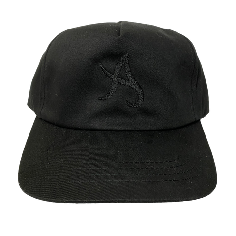 A Logo Unstructured 5-Panel Hat - Black
