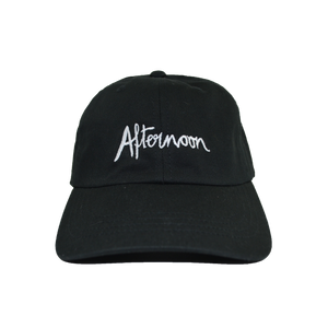 Jagged Script Dad Hat - Black