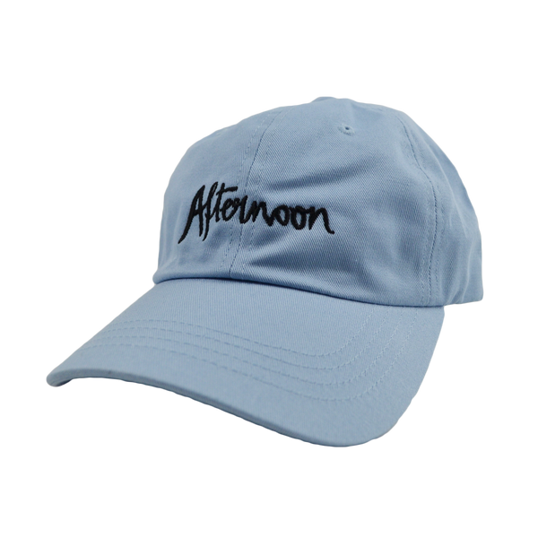 Jagged Script Dad Hat - Light Blue