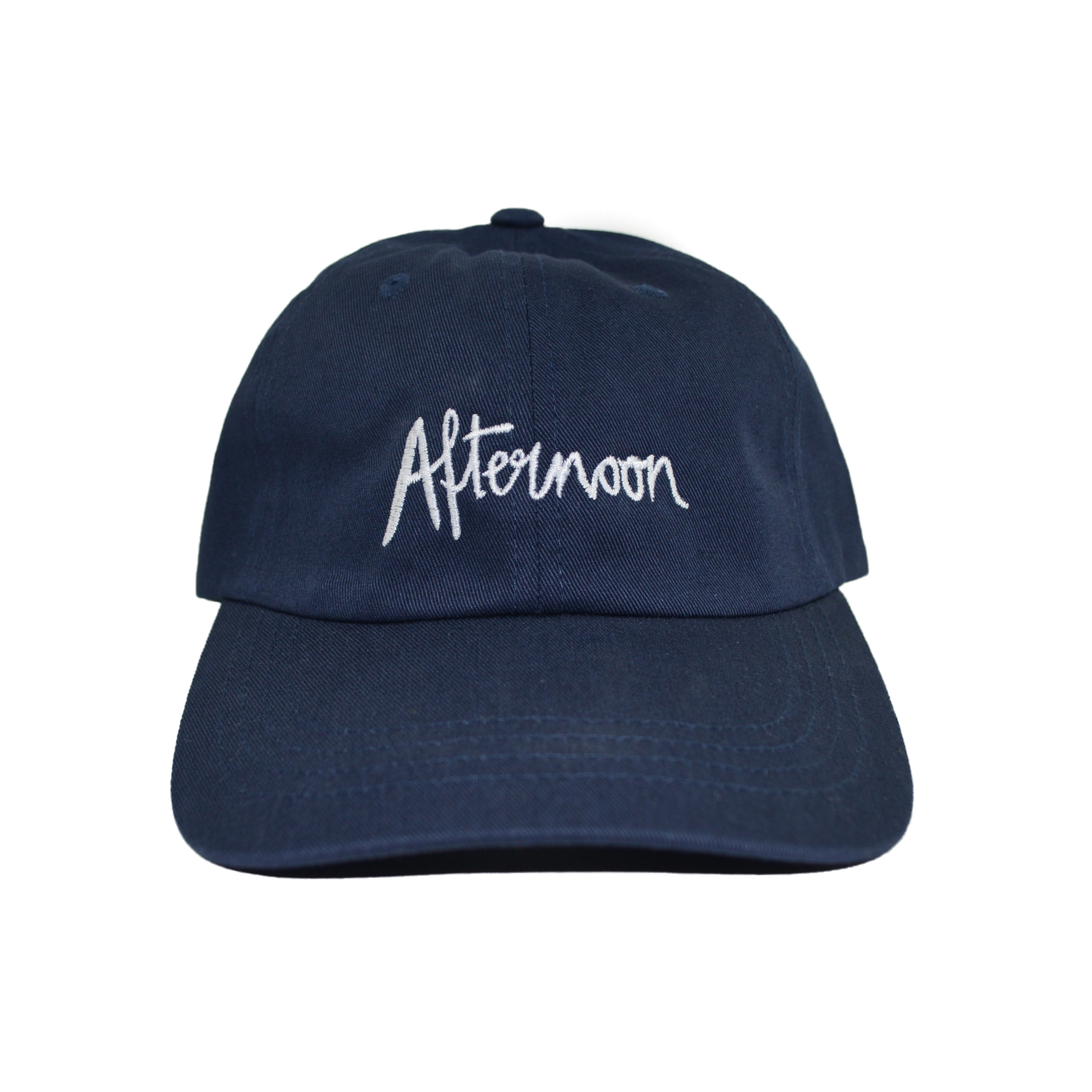 Jagged Script Dad Hat - Navy