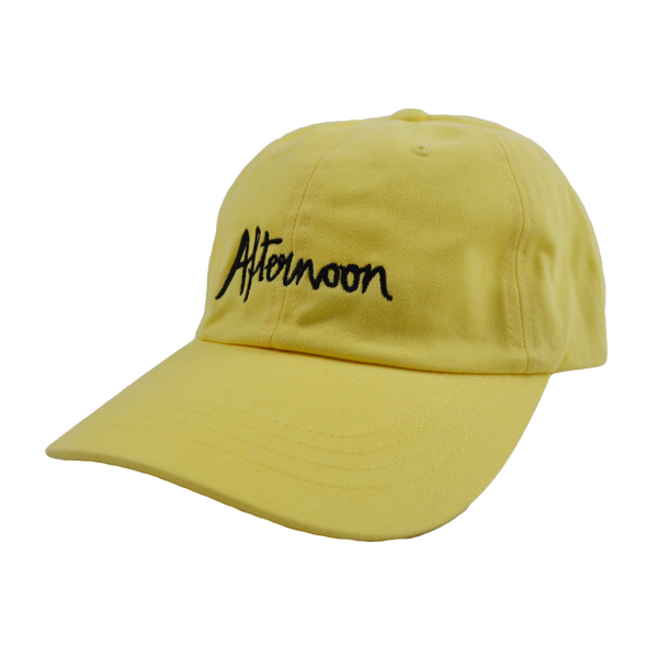 Jagged Script Dad Hat - Yellow