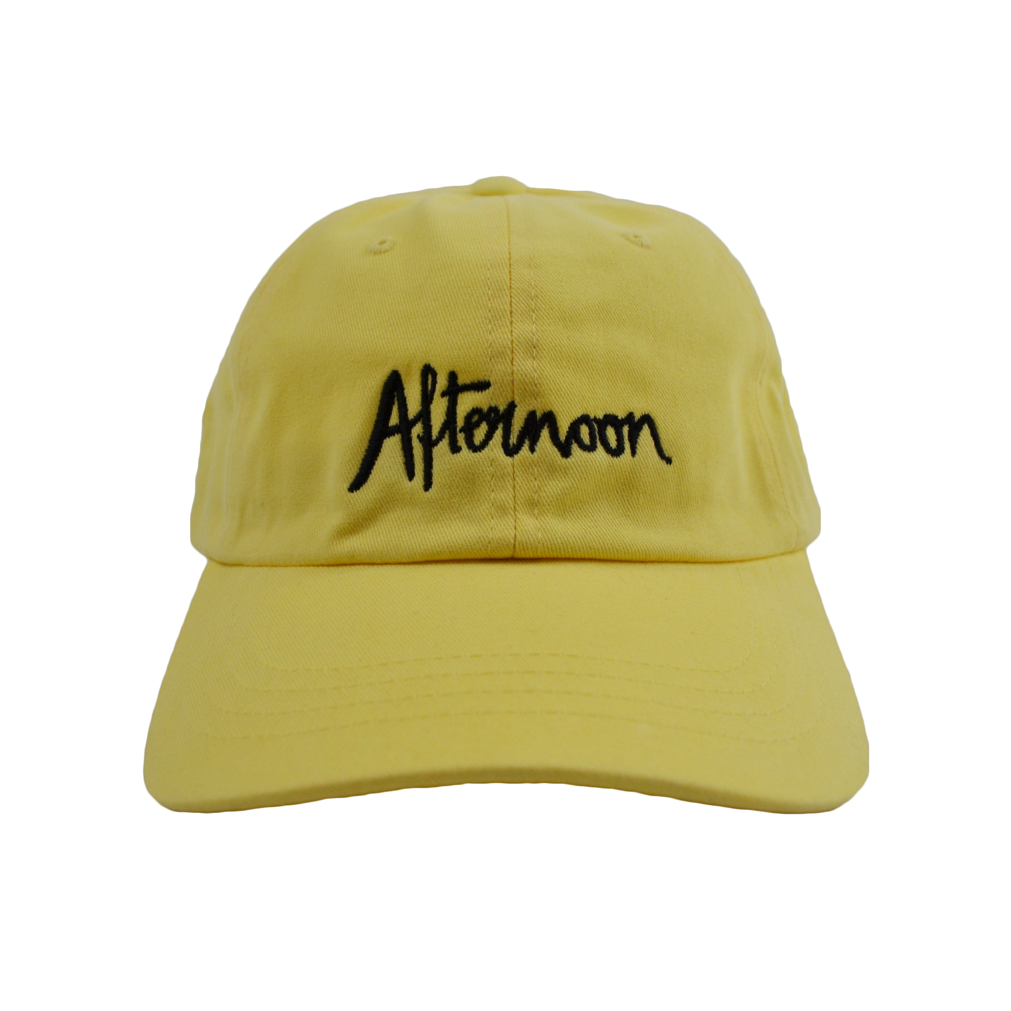 Jagged Script Dad Hat - Yellow