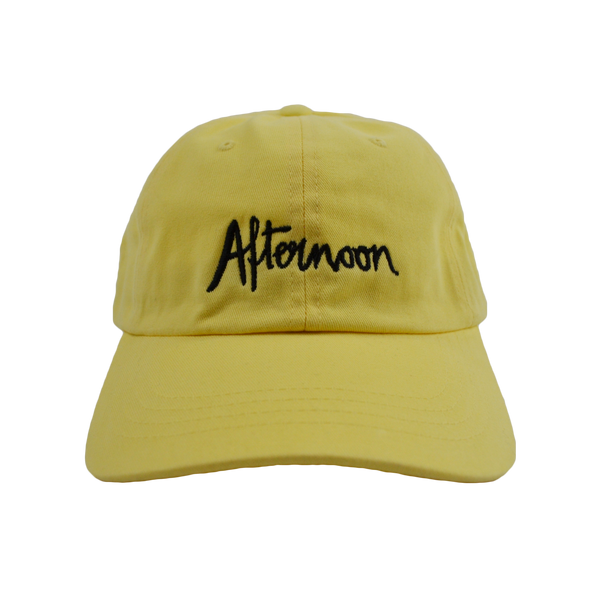 Jagged Script Dad Hat - Yellow