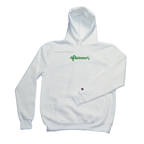 Script Hoodie - White