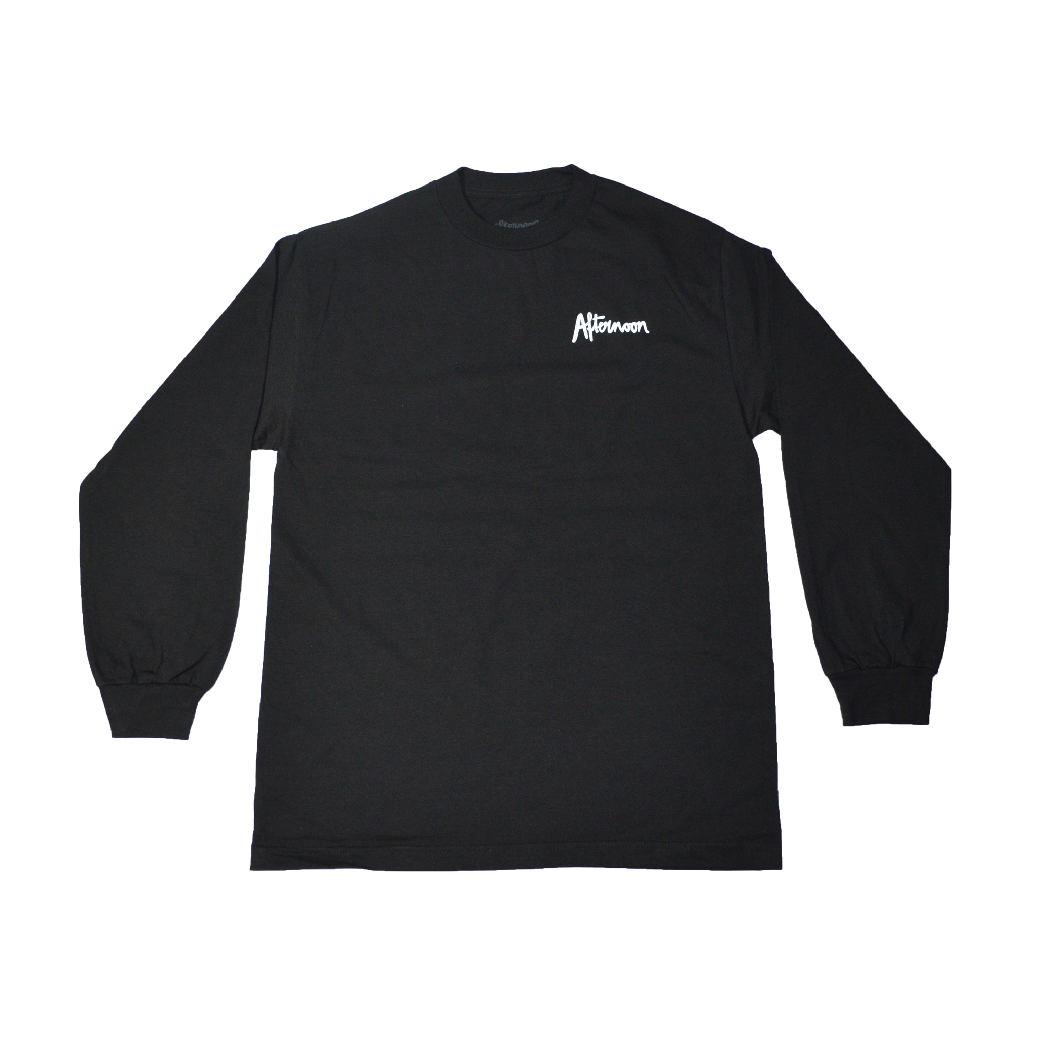 Jagged Script Long Sleeve - Black