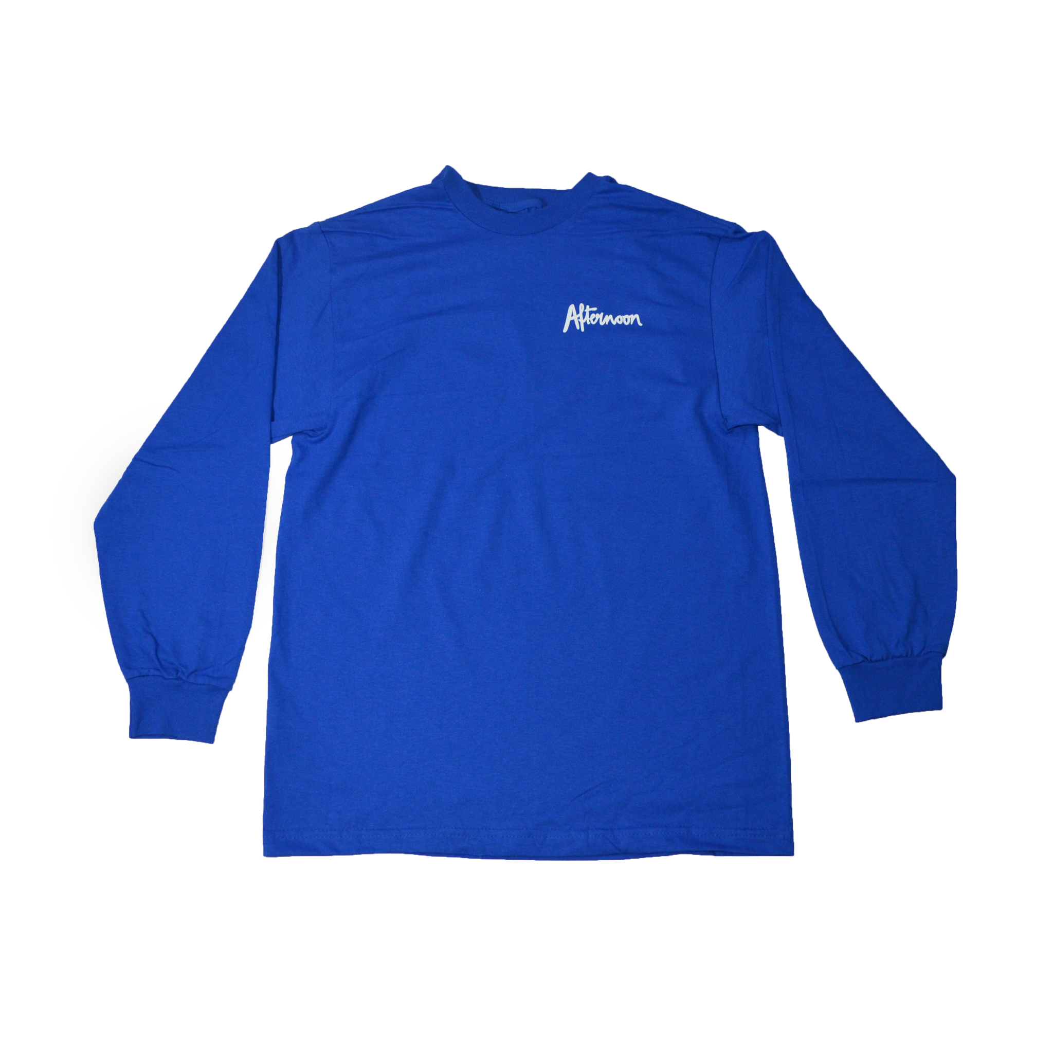 Jagged Script Long Sleeve - Royal Blue