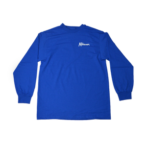 Jagged Script Long Sleeve - Royal Blue