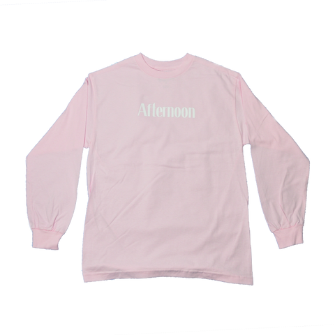 Typewriter Long Sleeve- Pink