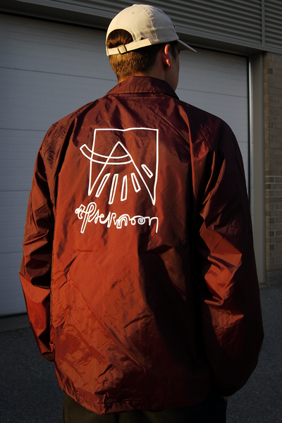 AFTN Coaches Jacket - Burgundy