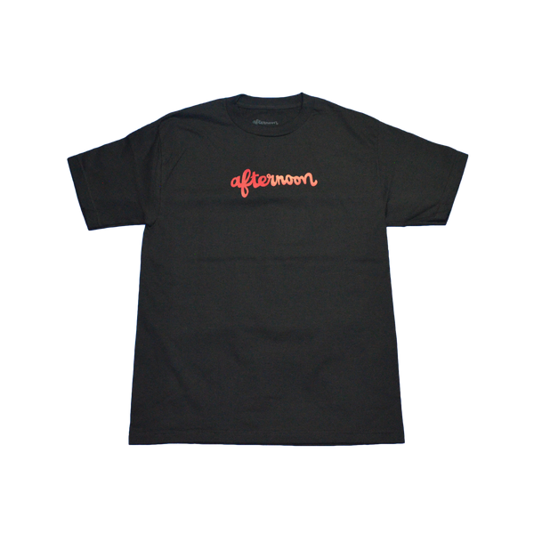 Script Tee Black Afternoon Skateboards