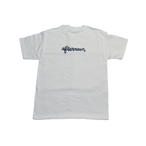 Script Tee - White